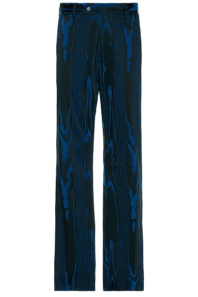 Martine Rose Tailored Relaxed Fit Trouser in Blue-Black