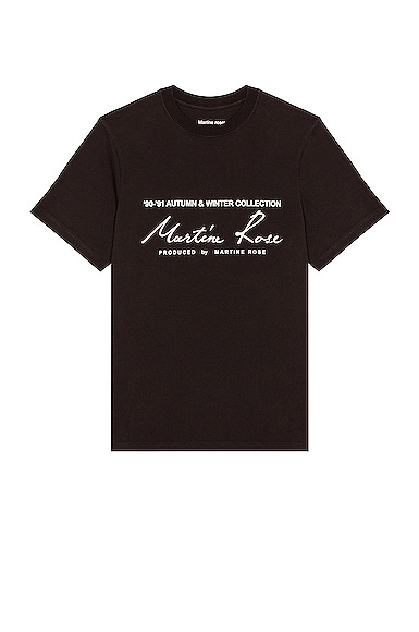 Martine Rose Classic T-Shirt in Black