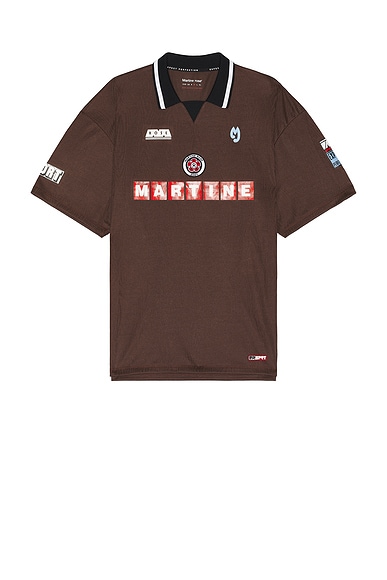 Martine Rose Football Top in Brown