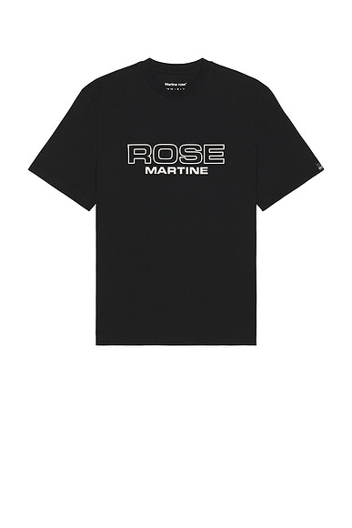 Martine Rose Classic T-Shirt in Black Rose Martine