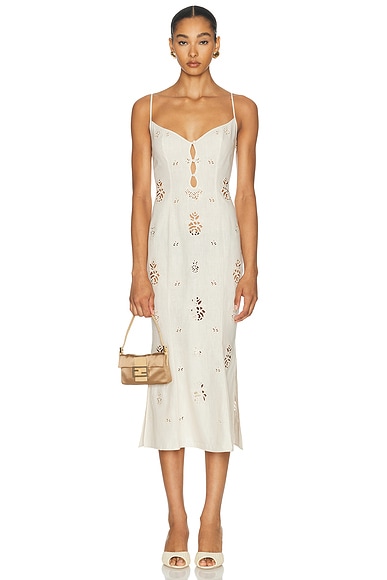 Mirror Palais Regina Dress in Leite