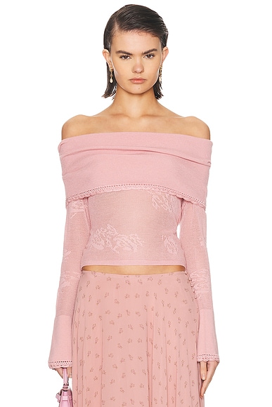 Off The Shoulder Knit Top