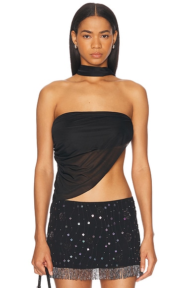 Mirror Palais Deity Top in Black