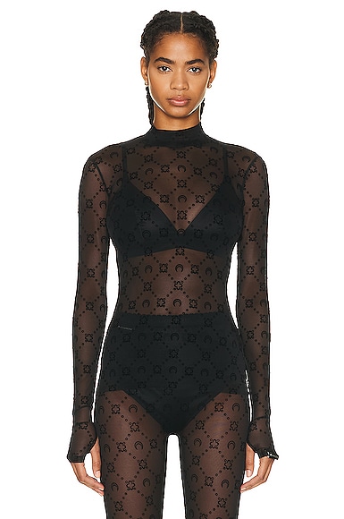 Wolford Katharina Pullover Top in Black