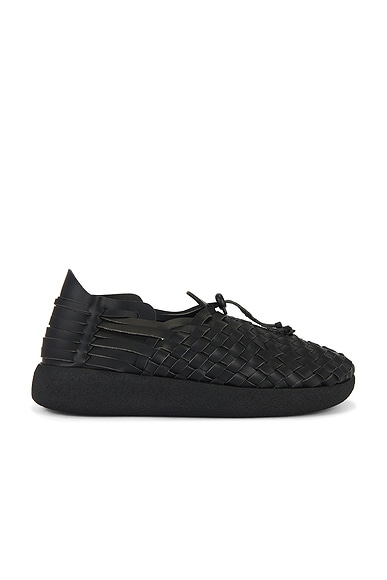 Malibu Sandals Latigo Huarache Moccasins in Black