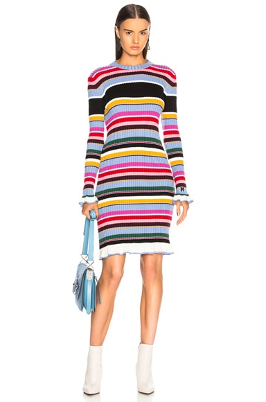 MSGM Striped Sweater Dress in Multicolor | FWRD