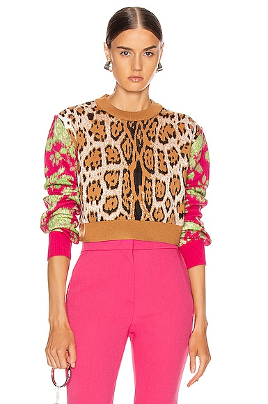 Leopard Floral Sweater