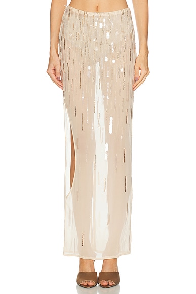 MAY MASHIAH Florence Skirt in Champagne