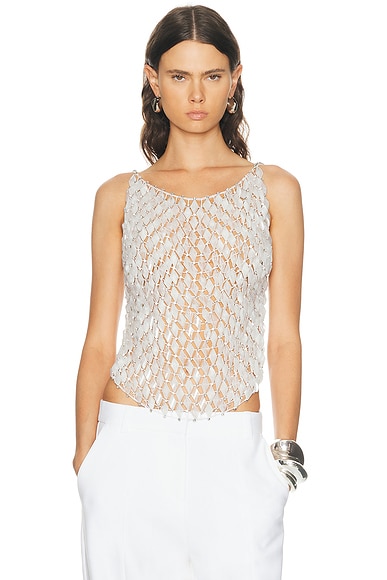 MAY MASHIAH Sadie Top in White