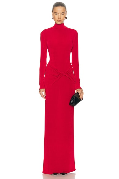 MARIANNA SENCHINA Antonia Dress in Ruby Red