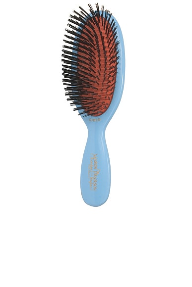 Childs Sensitive Bristle Hairbrush in Blue