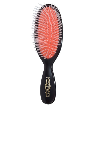 Pocket Nylon Hairbrush in Ruby