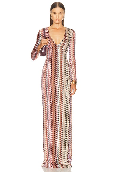 Missoni Long Dress in Multicolor