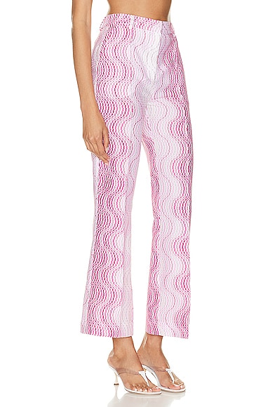 Shop Missoni Trouser In Tonal Pink