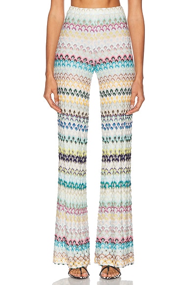 Striped Flare Trouser