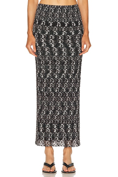 Missoni Long Skirt in Dark Brown & Black
