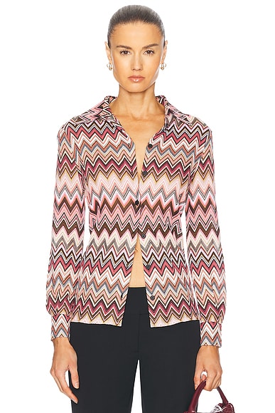 Burberry ruffle shirt discount