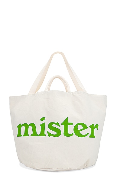 Mister Green Round Grow Pot Large Tote Bag in Natural