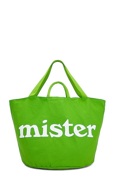 Mister Green Round Grow Pot Large Tote Bag in Green