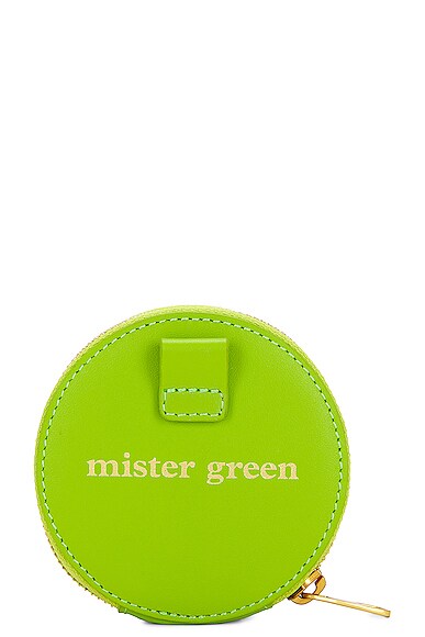 Shop Mister Green Round Satchel Wallet In Green