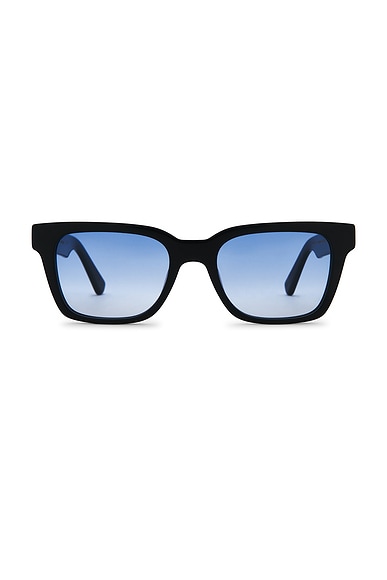 MESSYWEEKEND Dean Sunglasses in Black & Gradient Blue