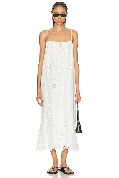 Broderie Cami Midi Dress