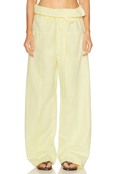 Matteau Fisherman Drawcord Pant in Lemon