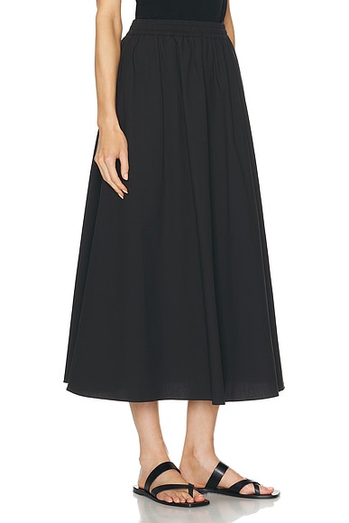 Shop Matteau Relaxed Everyday Skirt In Black