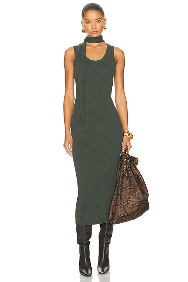Scarf Tank Midi Dress