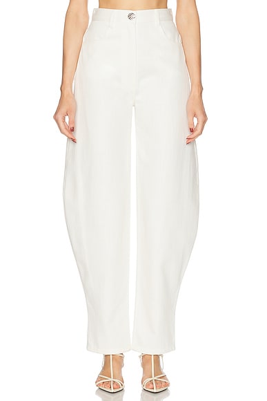 High Waist Barrel Leg