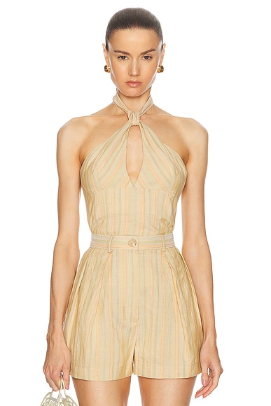 よく見る「芸能人が愛用 Isabel Marant Etoile Daren Tank in Light Khaki | FWRD ワンピース