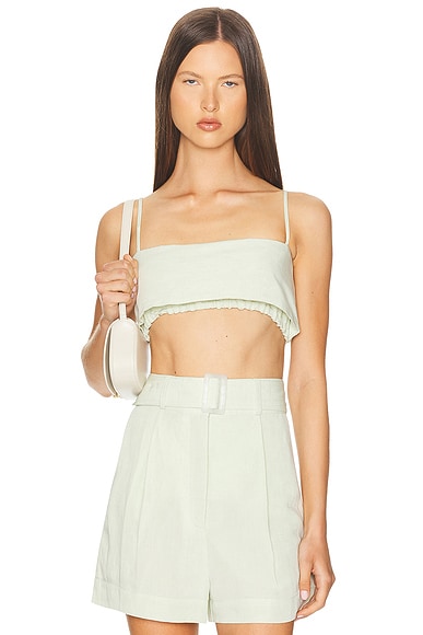 Structured Bandeau Crop Top