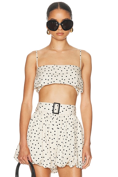 Structured Bandeau Crop Top