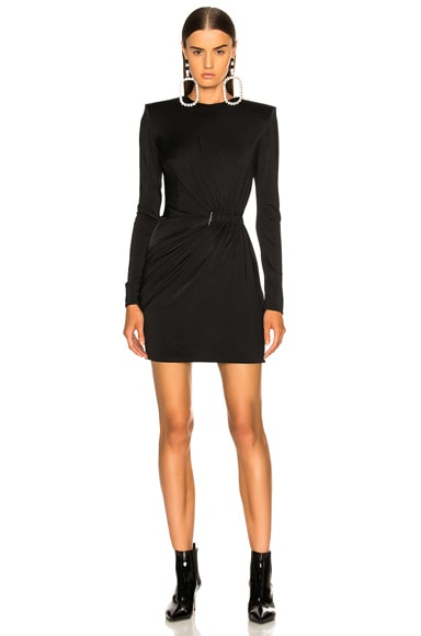 Fluid Jersey Long Sleeve Mini Dress