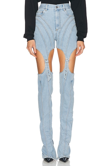 Cut Out Straight Leg