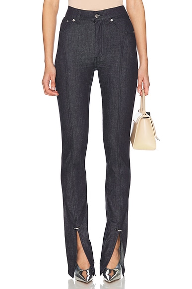 Split Hem Straight Leg