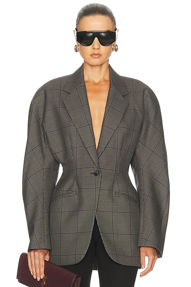 Grid Wool Jacket