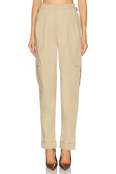 Mugler Cargo Pant in Beige