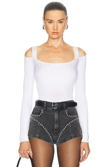 JACQUEMUS Le T-shirt Sierra Top in White | FWRD
