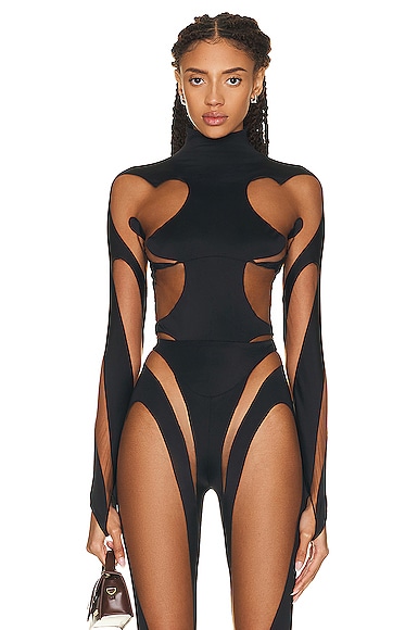 High Neck Long Sleeve Bodysuit