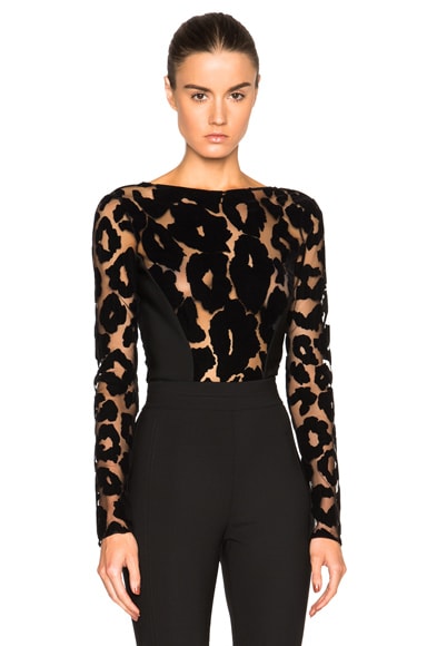 Leopard Velour & Mega Milano Bodysuit