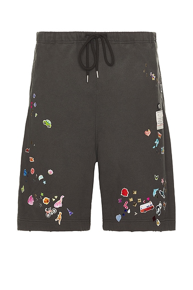 Maison MIHARA YASUHIRO Sticker Shorts in Black