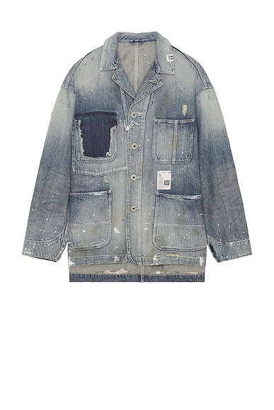 Maison MIHARA YASUHIRO Aged Chore Jacket in Indigo