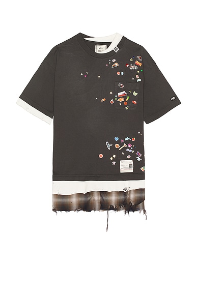 Maison MIHARA YASUHIRO Triple Layered Tee in Black