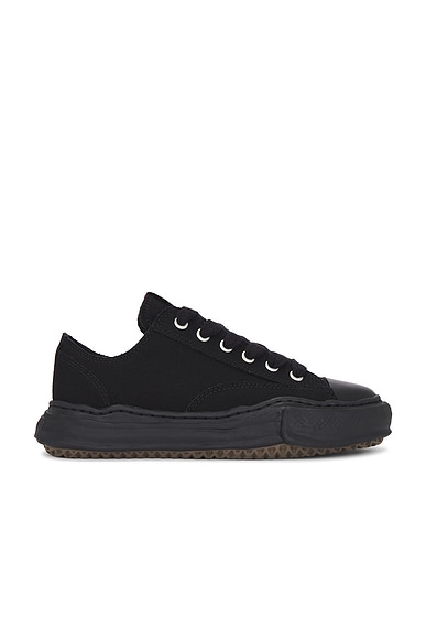 Maison MIHARA YASUHIRO Peterson Original Sole Canvas Low-Top Sneaker in Blk/blk