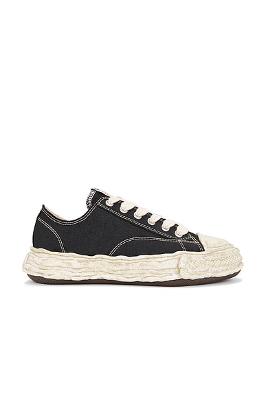 Maison MIHARA YASUHIRO Peterson 23 Original Sole Garment Dyed Canvas Low-top Sneaker in Black