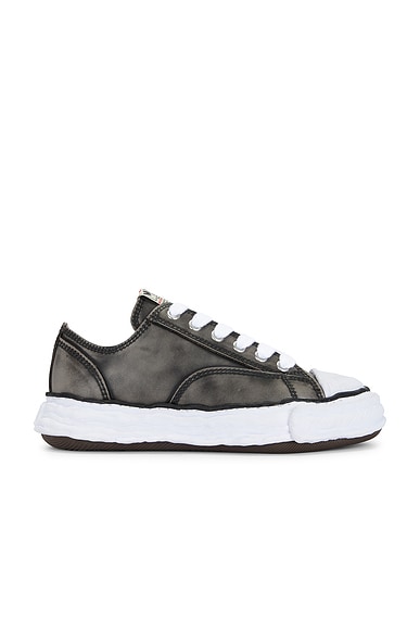 Maison MIHARA YASUHIRO Peterson23 Original Sole Vintage Leather Low -Top Sneaker in Black