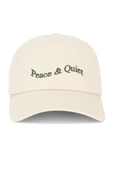 Museum of Peace and Quiet Wordmark Dad Hat in Bone