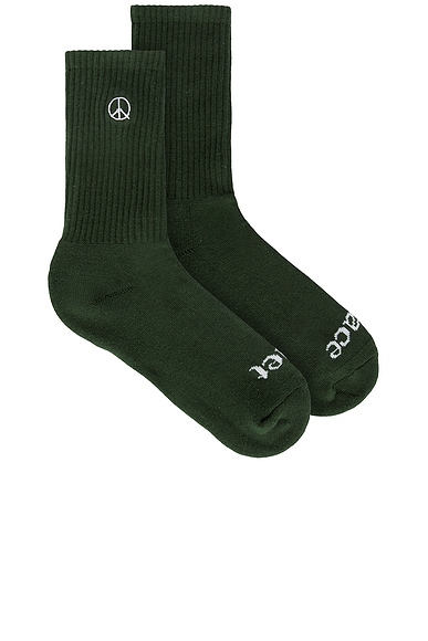Icon Socks in Dark Green