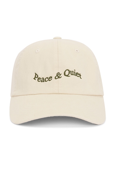 Museum of Peace and Quiet Wordmark Dad Hat in Bone